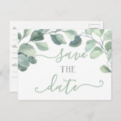 ユーカリ日付はがきを保存 案内ポストカード (正面/裏面)