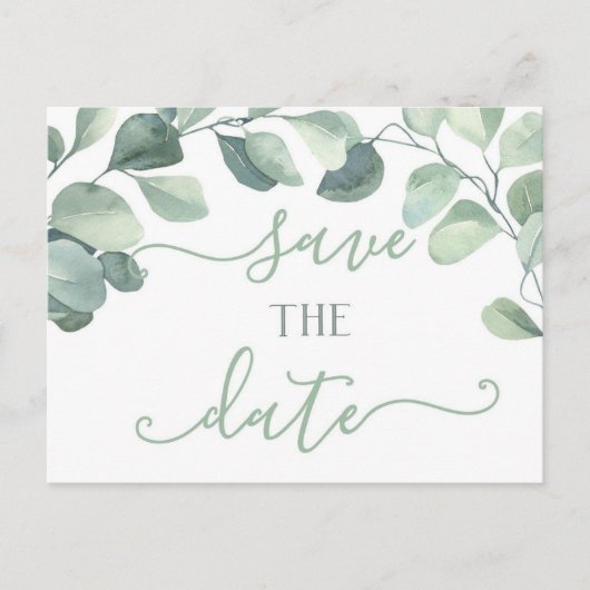 ユーカリ日付はがきを保存 案内ポストカード (正面)