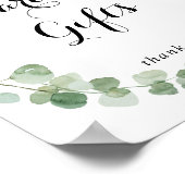 ユーカリ書モダン道カードとギフトサイン ポスター (角)