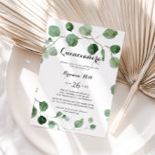 ユーカリ書モダン道クインセアニラ 招待状