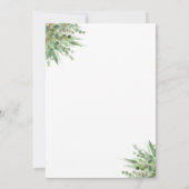 ユーカリ書モダン道卒業パーティー 招待状 (裏面)