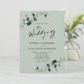 ユーカリ書結婚道 招待状 (スタンド正面)