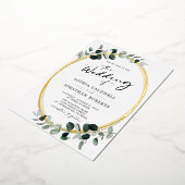 ユーカリ書結婚道 箔招待状 (回転した状態)
