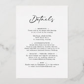 ユーカリ書結婚道 箔招待状 (裏面)