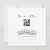 ユーカリ書道QRコードスクエア結婚ズ 招待状 (裏面)