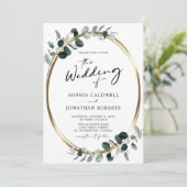 ユーカリ書道QRコードRSVP 結婚's 招待状 (スタンド正面)