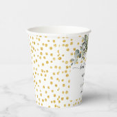 ユーカリ最高の金ゴールドデイエバ結婚ス 紙コップ (右)