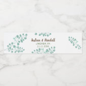 ユーカリ枝水ボトルラベル ペットボトルラベル (シングルラベル)