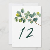 ユーカリ枝結婚表番号 招待状 (正面)