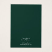 ユーカリ枝葉の葉のイヤリングディスプレイカード (裏面)