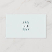 ユーカリ枠ブライダルシャワーギフトレジストリ エンクロージャーカード (裏面)