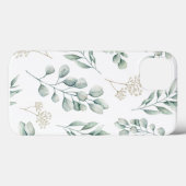 ユーカリ柄iPhoneカバー Case-Mate iPhoneケース (裏面 (横))