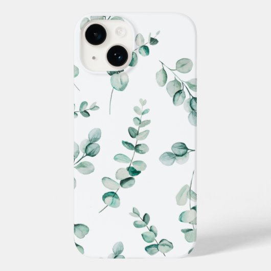 ユーカリ柄iPhoneケース Case-Mate iPhoneケース (裏面)