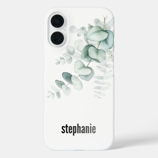 ユーカリ柄iPhoneケース Case-Mate iPhoneケース (裏面)