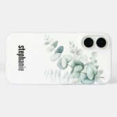 ユーカリ柄iPhoneケース Case-Mate iPhoneケース (裏面 (横))