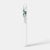 ユーカリ柄iPhoneケース iPhoneケース (左側面)