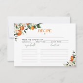 ユーカリ柑橘類オレンジブライダルシャワーレシピ (正面)