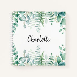 ユーカリ植木林シダ ノートブック