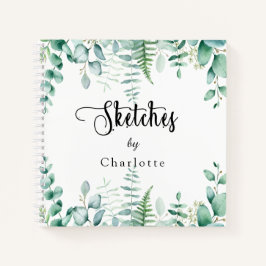 ユーカリ植木林シダ ノートブック