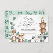 ユーカリ植林動物おむつラッフル エンクロージャーカード (正面/裏面)