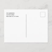 ユーカリ植林延期の日付の変更 案内ポストカード (裏面)