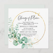 ユーカリ植林計画の変更 招待状 (正面/裏面)