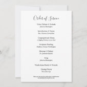 ユーカリ植樹記念葬儀プログラム 招待状 (裏面)