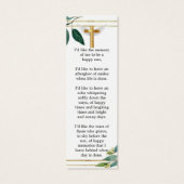 ユーカリ植樹記念葬式しおり (裏面)