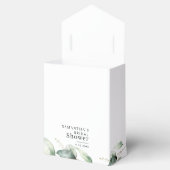 ユーカリ植物の葉の花嫁のシャワー フェイバーボックス (オープン)