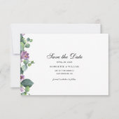 ユーカリ植物台本の結婚式の日付を保存 (正面)