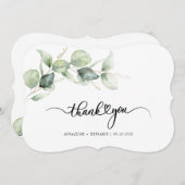 ユーカリ植物台本結婚の感謝 (正面/裏面)