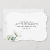 ユーカリ植物台本結婚の感謝 (裏面)