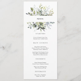 ユーカリ植物学メニューカード メニュー