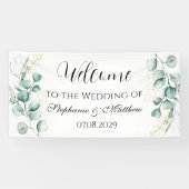 ユーカリ植物学素朴結婚の 横断幕 (横)