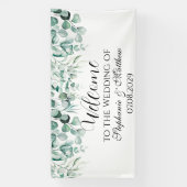 ユーカリ植物学素朴結婚の 横断幕 (縦)