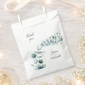 ユーカリ植物学結婚の フェイバーバッグ (クリップ留めされた状態)