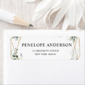 ユーカリ植物学結婚幾何学 ラベル (インサイチュ)