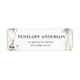 ユーカリ植物学結婚幾何学 ラベル