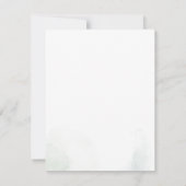 ユーカリ植物少年の赤ちゃんシャワー 招待状 (裏面)