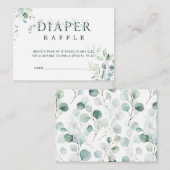 ユーカリ植物性ベビーシャワーおむつラッフル エンクロージャーカード (正面/裏面)