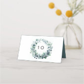 ユーカリ植物性結婚座席表 プレイスカード (正面)