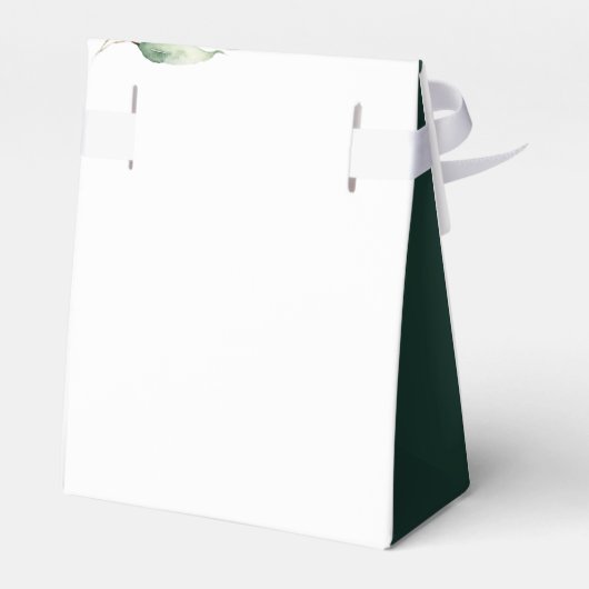 ユーカリ植物水彩赤ちゃんシャワー フェイバーボックス (裏面サイド)