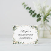 ユーカリ植物結婚披露宴 エンクロージャーカード (スタンド正面)