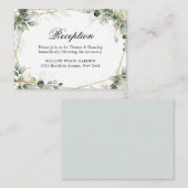 ユーカリ植物結婚披露宴 エンクロージャーカード (正面/裏面)