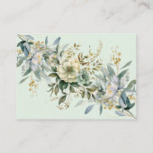 ユーカリ植物緑フローラおむつラッフル エンクロージャーカード (裏面)