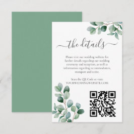 ユーカリ植物緑結婚学院 エンクロージャーカード