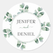 ユーカリ植物緑結婚学院 ラウンドシール (正面)