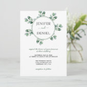 ユーカリ植物緑結婚学院 招待状 (スタンド正面)