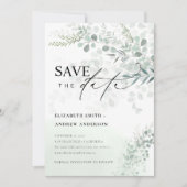 ユーカリ植物聖人Save the Date Photo 招待状 (正面)