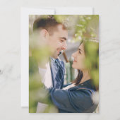 ユーカリ植物聖人Save the Date Photo 招待状 (裏面)